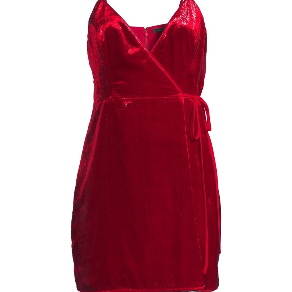 Bcbgmaxazria BCBG NWT red velvet dress - Picture 4 of 8
